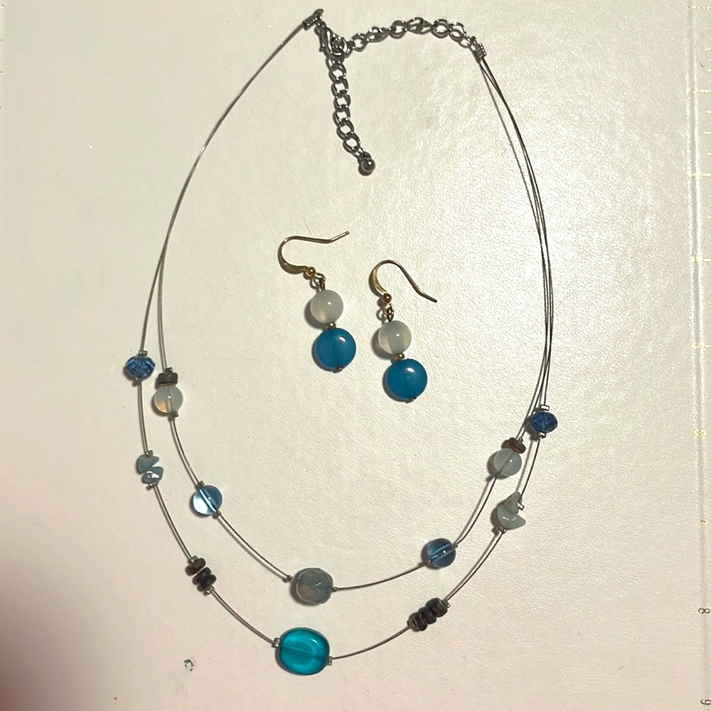Necklace and earrings
